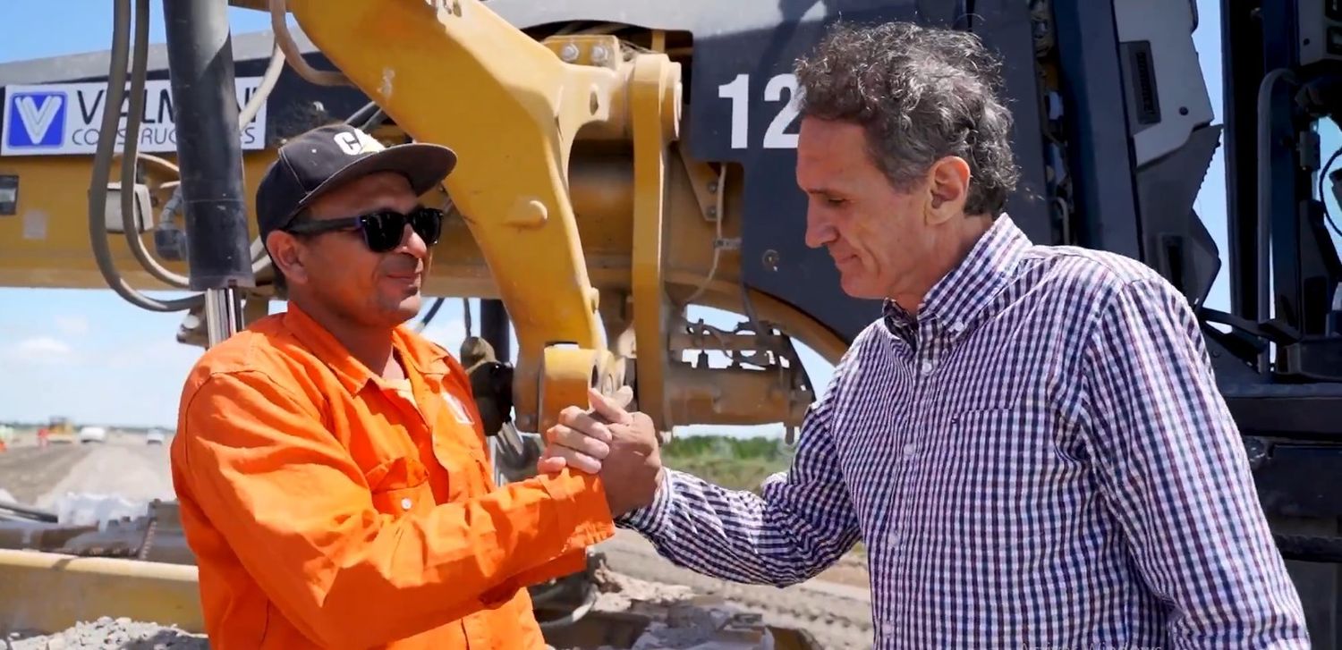 Katopodis supervisó obras en la costa atlántica.