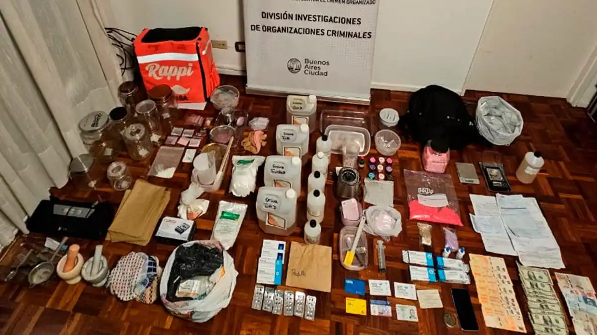 La droga de diseño se producía en un departamento de Villa Crespo.