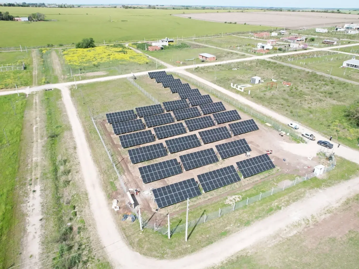Enersa avanza con el Parque Solar de Aldea Brasilera