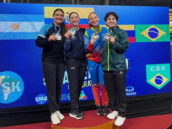 Aylen Yardin conquistó la medalla de plata en el Sudamericano de Karate