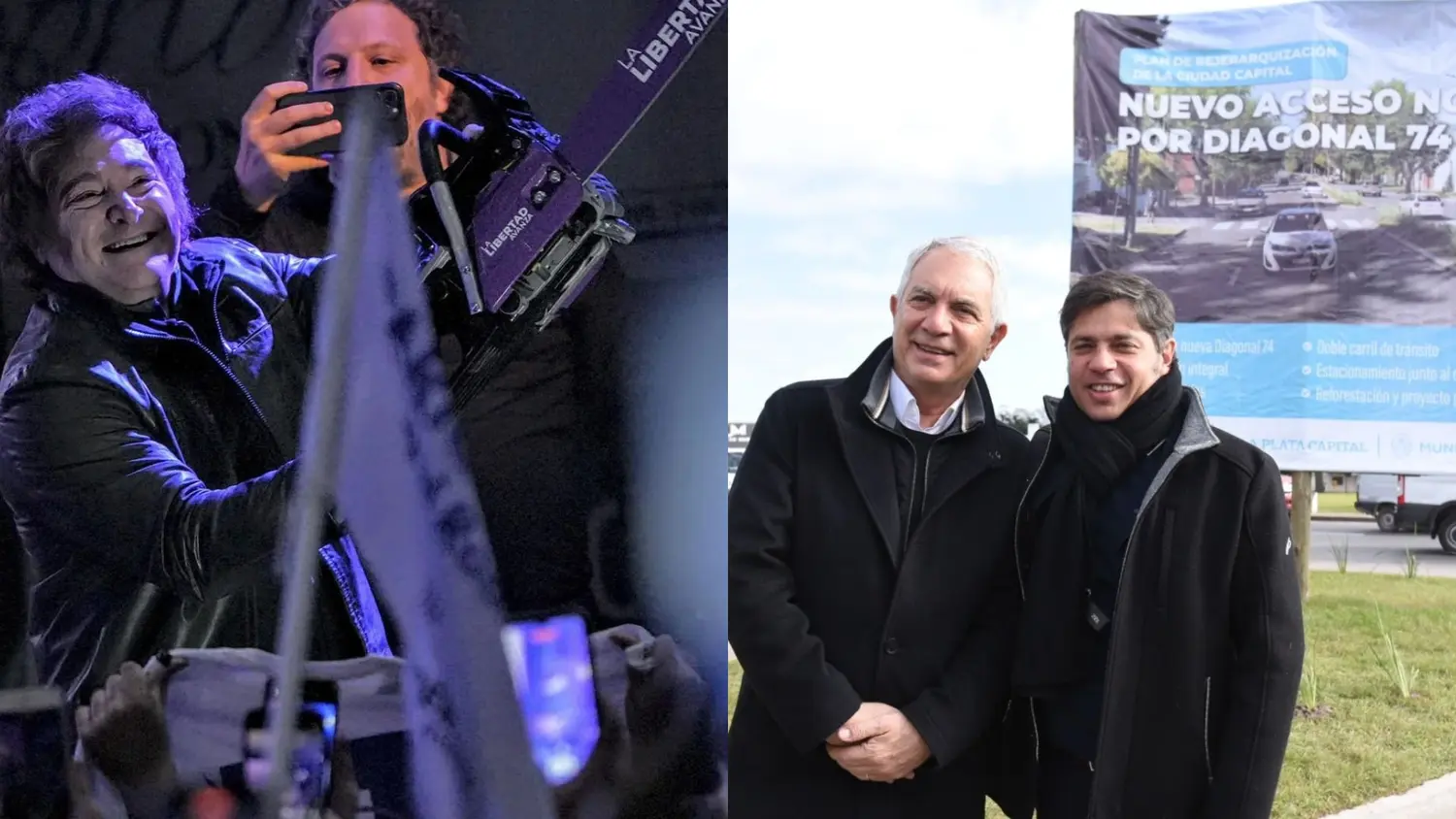 Javier Milei encabezó un acto con fuerte presencia libertaria en el club Atenas de La Plata, mientras Axel Kicillof y Julio Alak inauguraron una obra clave en el acceso por Diagonal 74. Dos postales opuestas de la campaña en la Provincia.