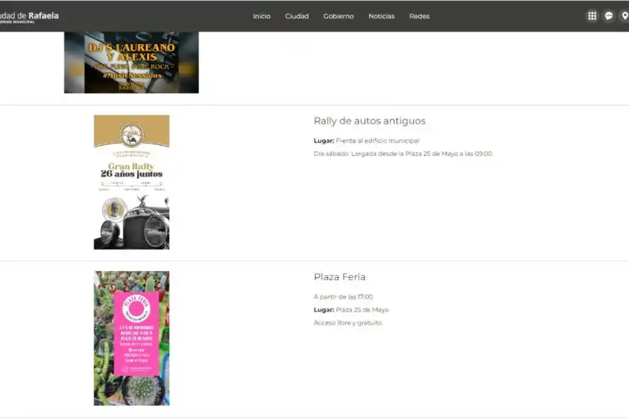  Los eventos de la ciudad en un solo sitio