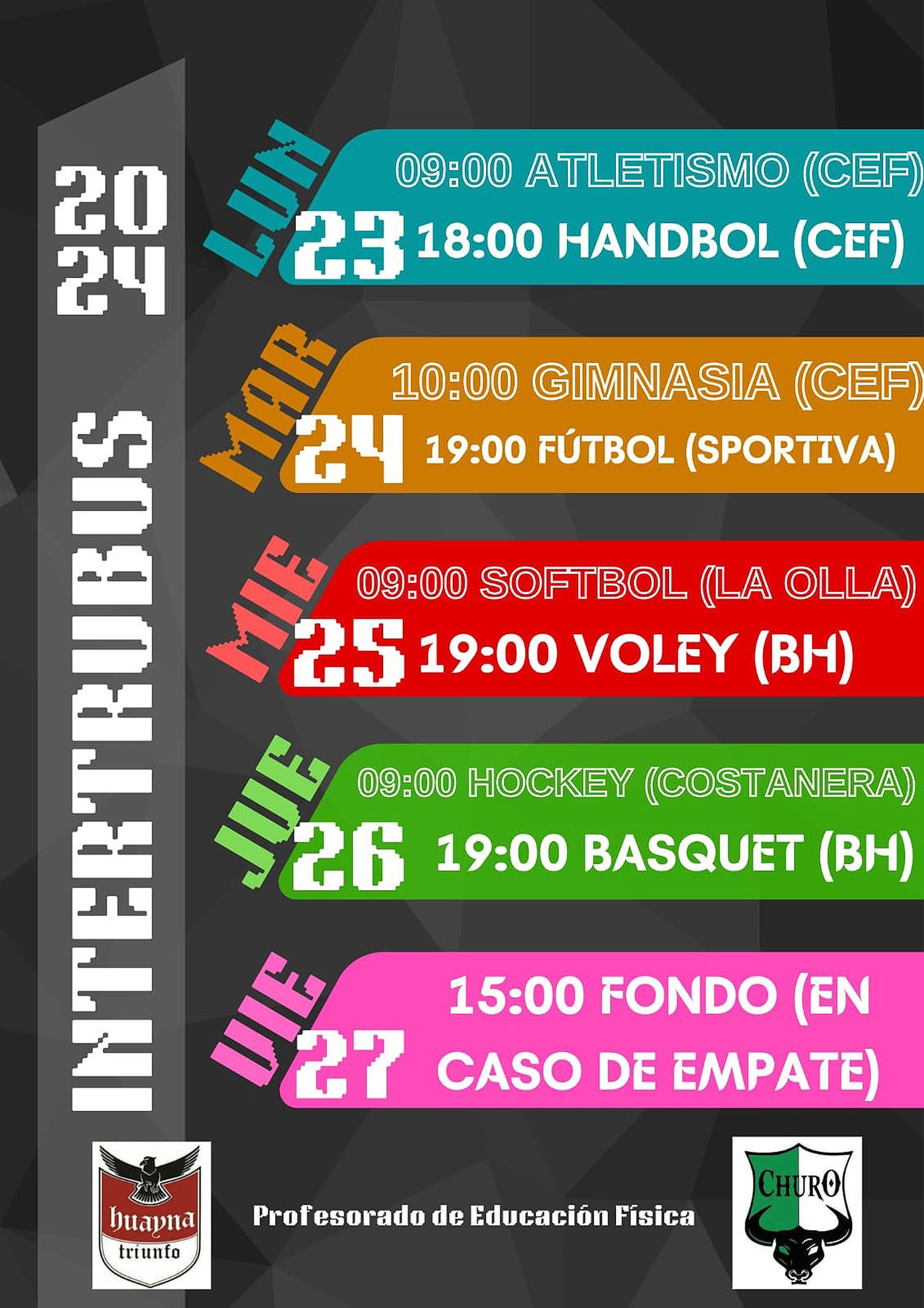 Se iniciaron los juegos intertribus del profesorado de Educación Física