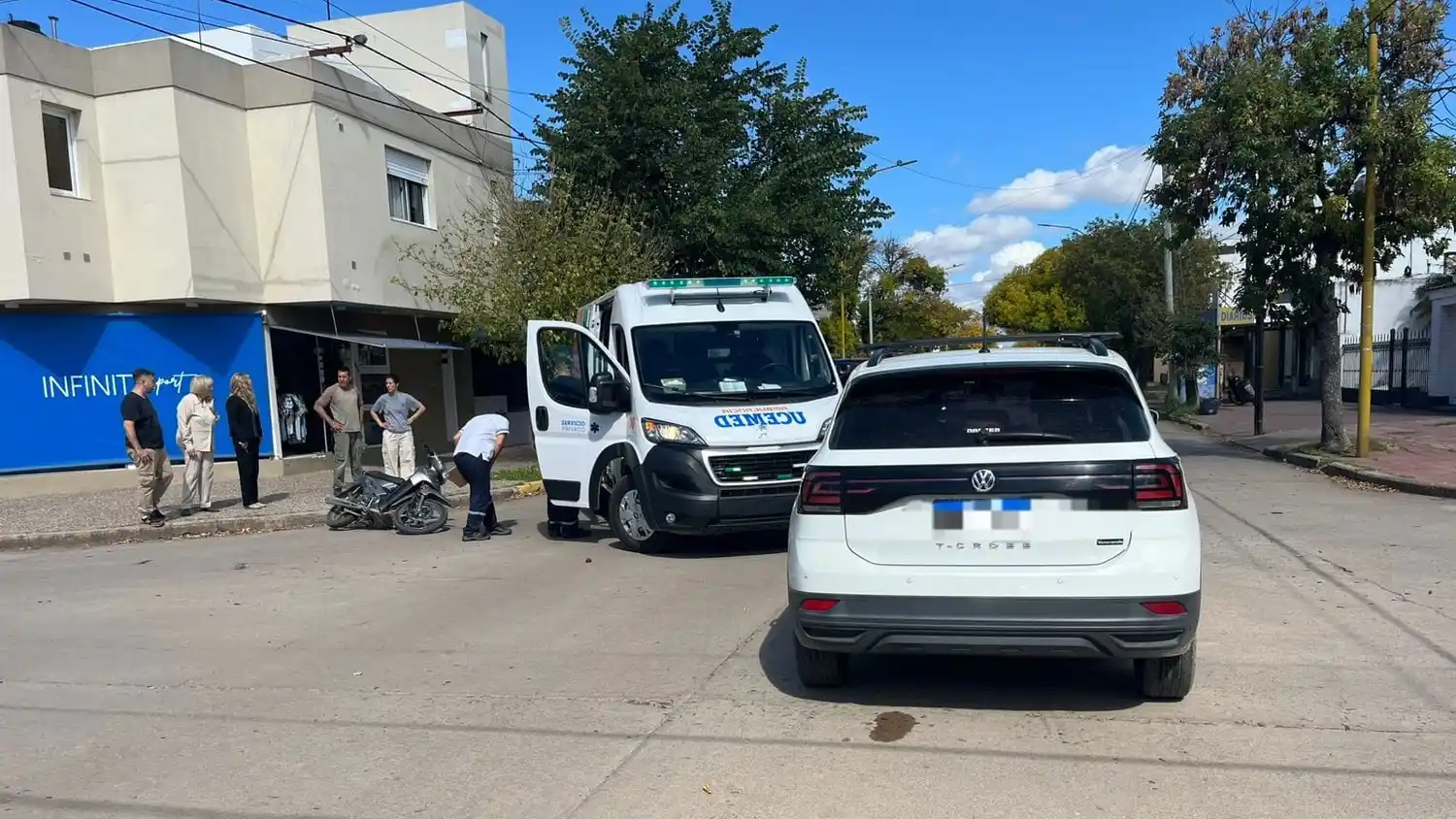 Los vehículos involucrados en el choque