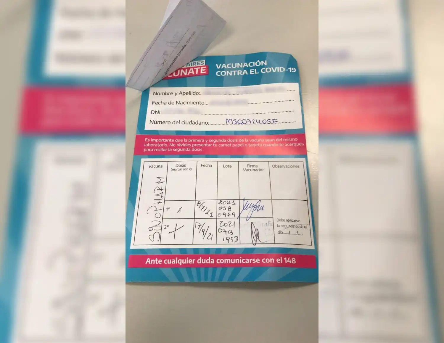 Encontraron certificado de vacunación de Loreley Maneiro