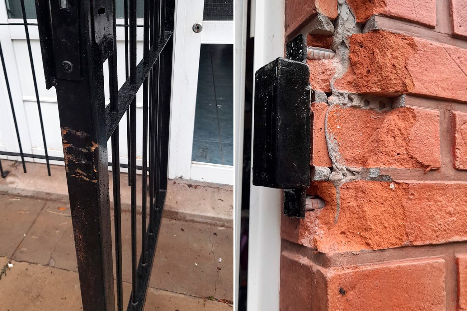 Barretearon un portón de hierro, rompieron hasta la pared y robaron en una zapatería del barrio Güemes