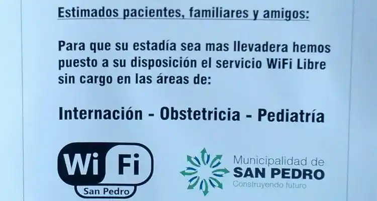 El hospital tiene Wi Fi gratuito para sus pacientes