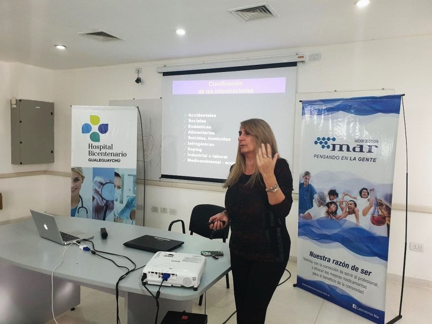 Capacitación. La jornada estuvo a cargo de la doctora Silvia Martínez, del Servicio de Toxicología del Hospital de Rosario 