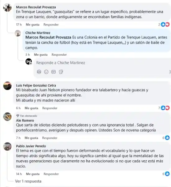 comentarios Guasquitas