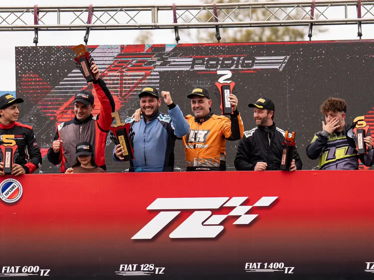Los ganadores en Rafaela de una nueva fecha del Turismo Zonal Santafesiano.  Foto: Facebook Categorias TZ