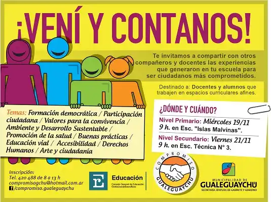 Segunda edición de  “Vení y contanos” 