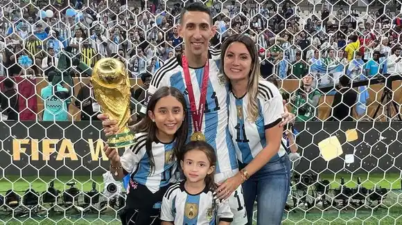 El emotivo gesto a Di María antes del inicio de la final contra Colombia