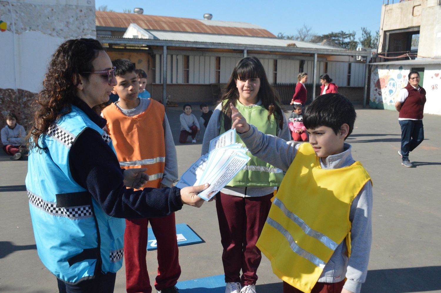 Alumnos de la Escuela Nº 969 participaron del dispositivo lúdico.