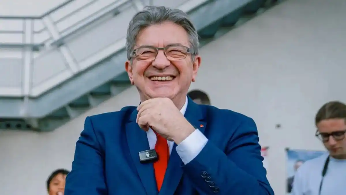 Jean-Luc Mélenchon, líder del partido de izquierda La Francia Insumisa.