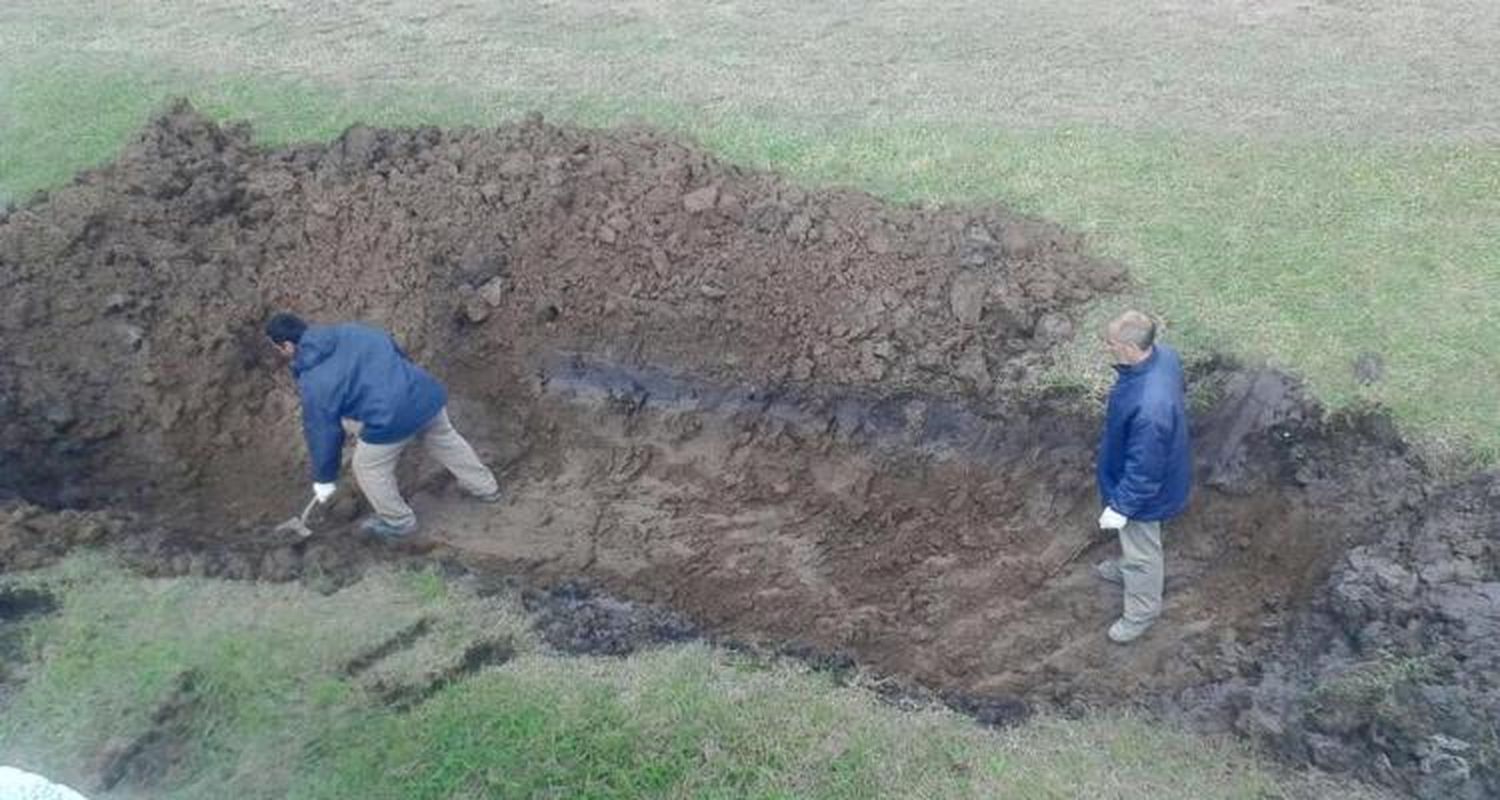 Obras Públicas está entubando en Villa Jardín