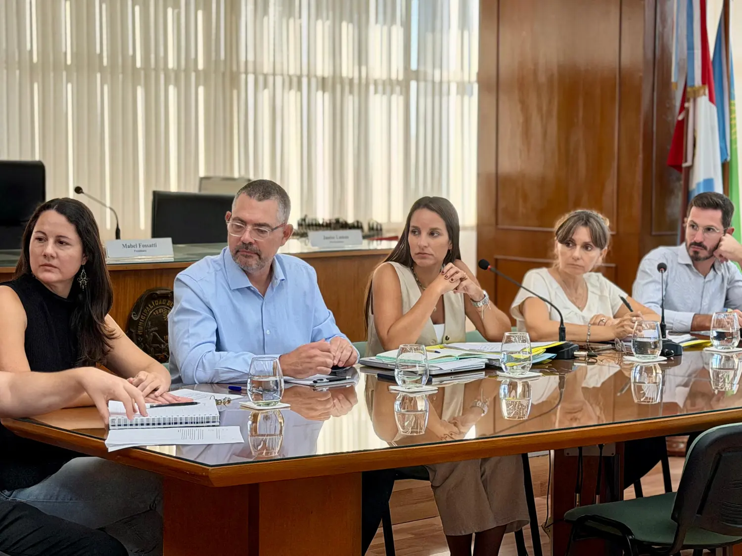 Germán Bottero, uno de los funcionarios presentes en el Concejo Municipal
