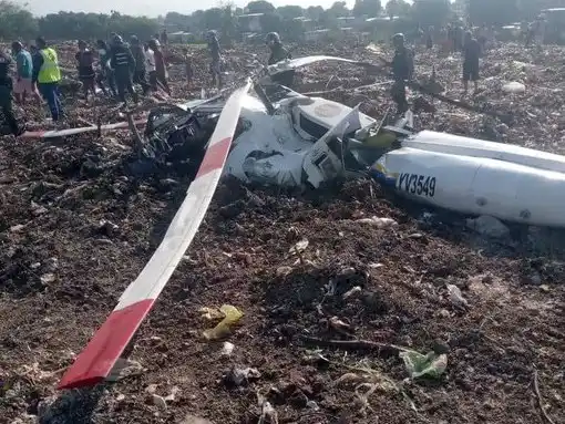 TRAGEDIA en ARAGUA: helicóptero de la escuela de Aviación se precipita a tierra y deja dos víctimas