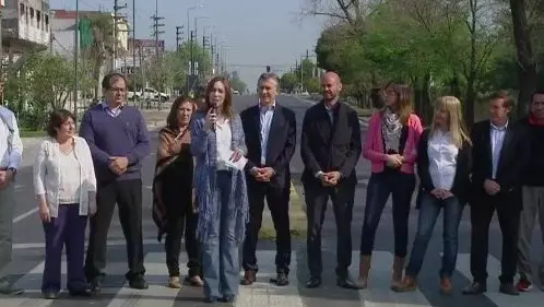 Macri y Vidal inauguraron obras en Ruta 8 y hablaron de sostener una política "a 20 años" 