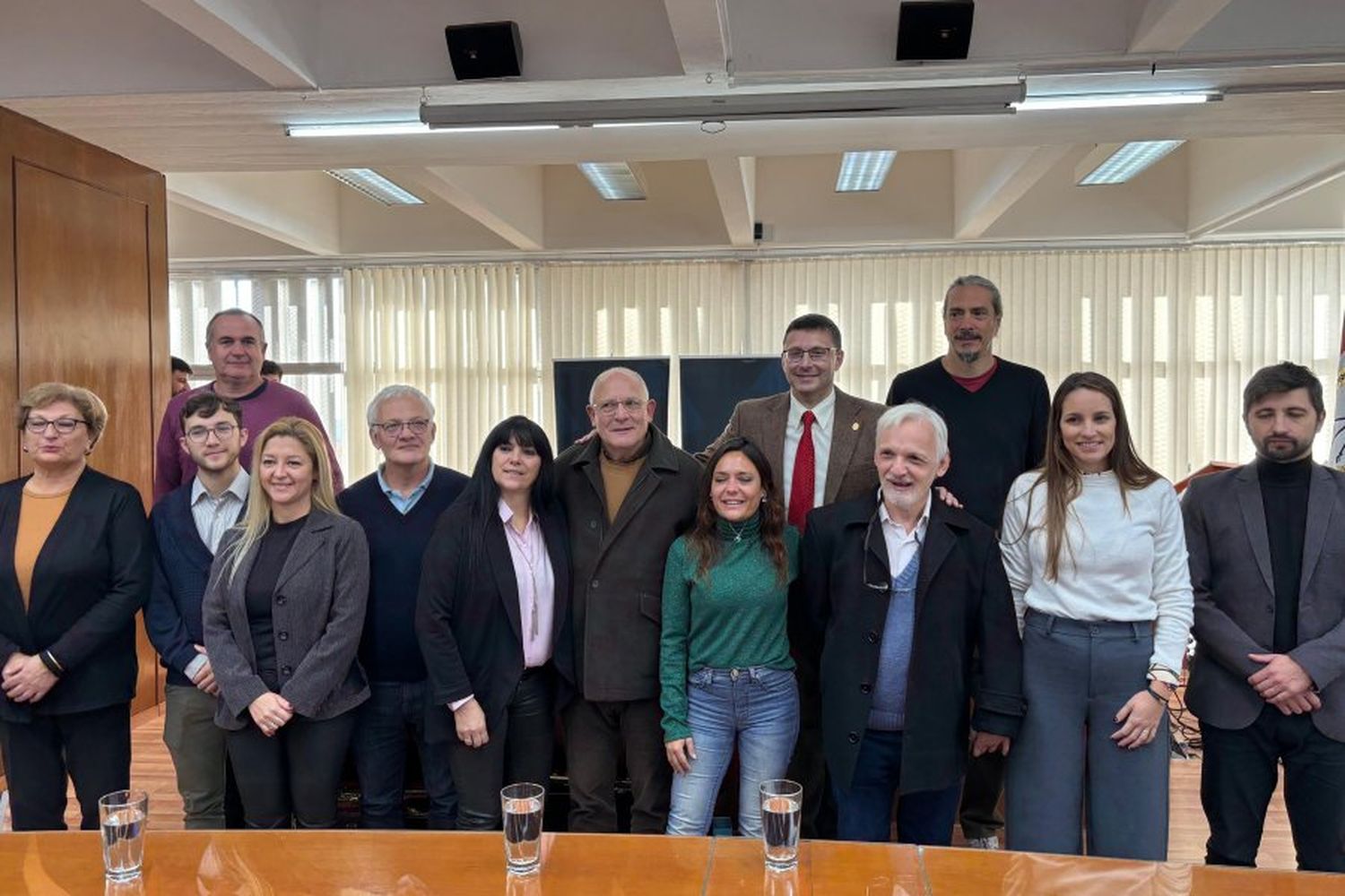 La familia del gran Remo Pignoni presente en el recito