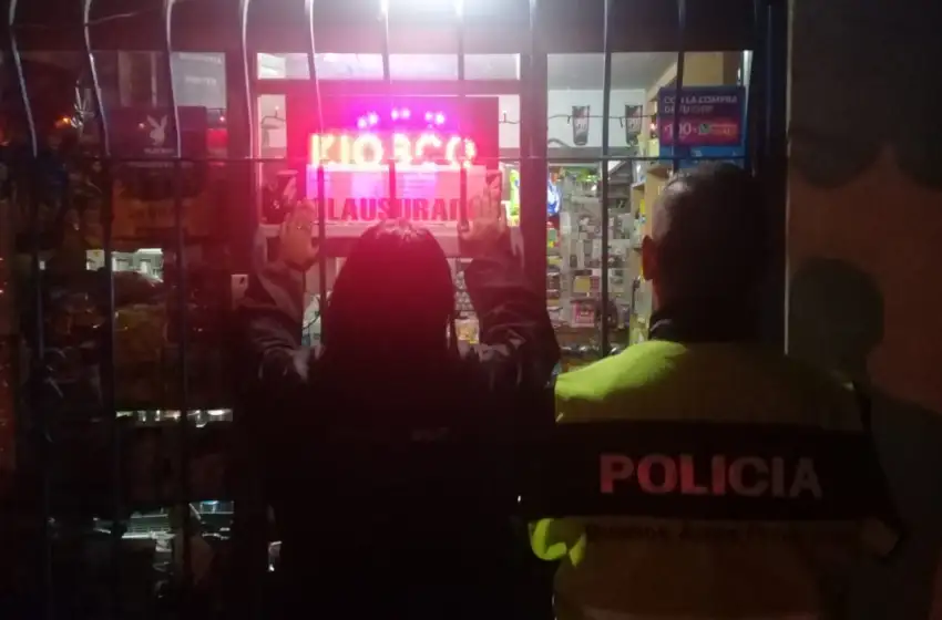 Dos comercios clausurados por venta de alcohol fuera de horario