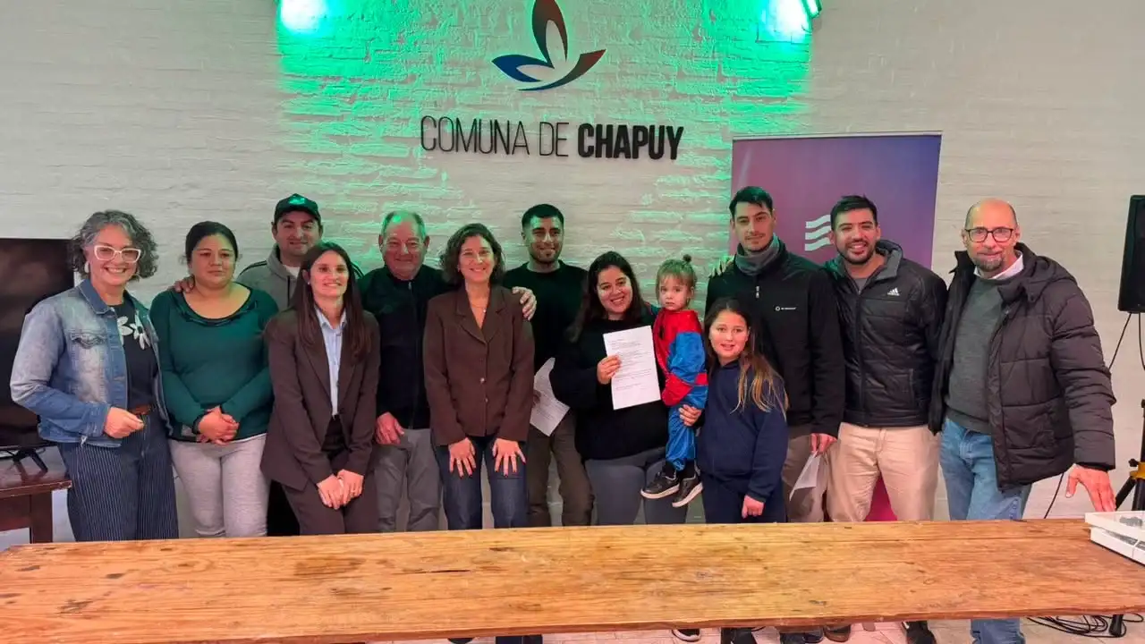 Siete familias de Chapuy vivieron una jornada de emoción y van por el techo propio. Foto: GSF.