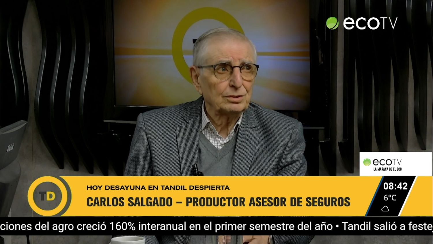 Hoy en Tandil Despierta Carlos Salgado productor asesor de seguros