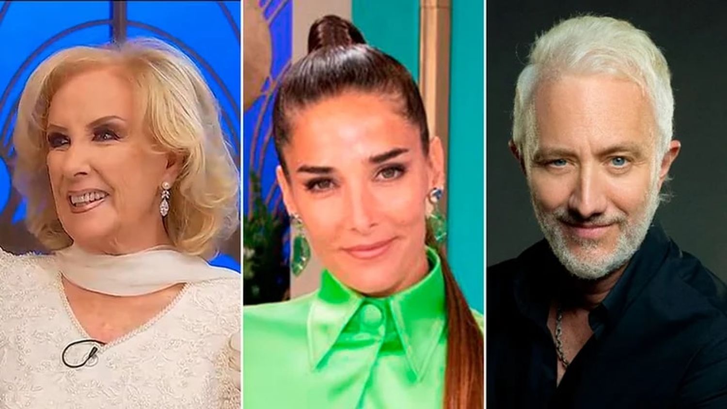 Mirtha Legrand, Juana Viale y Andy Kusnetzoff