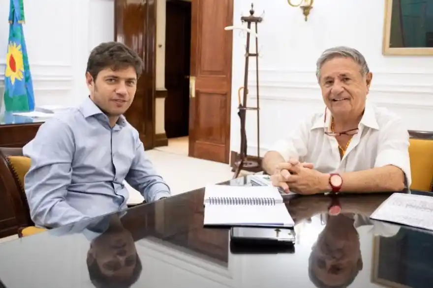 Eduardo Duhalde visitó a Kicillof en Gobernación en encuentro con eje en la producción