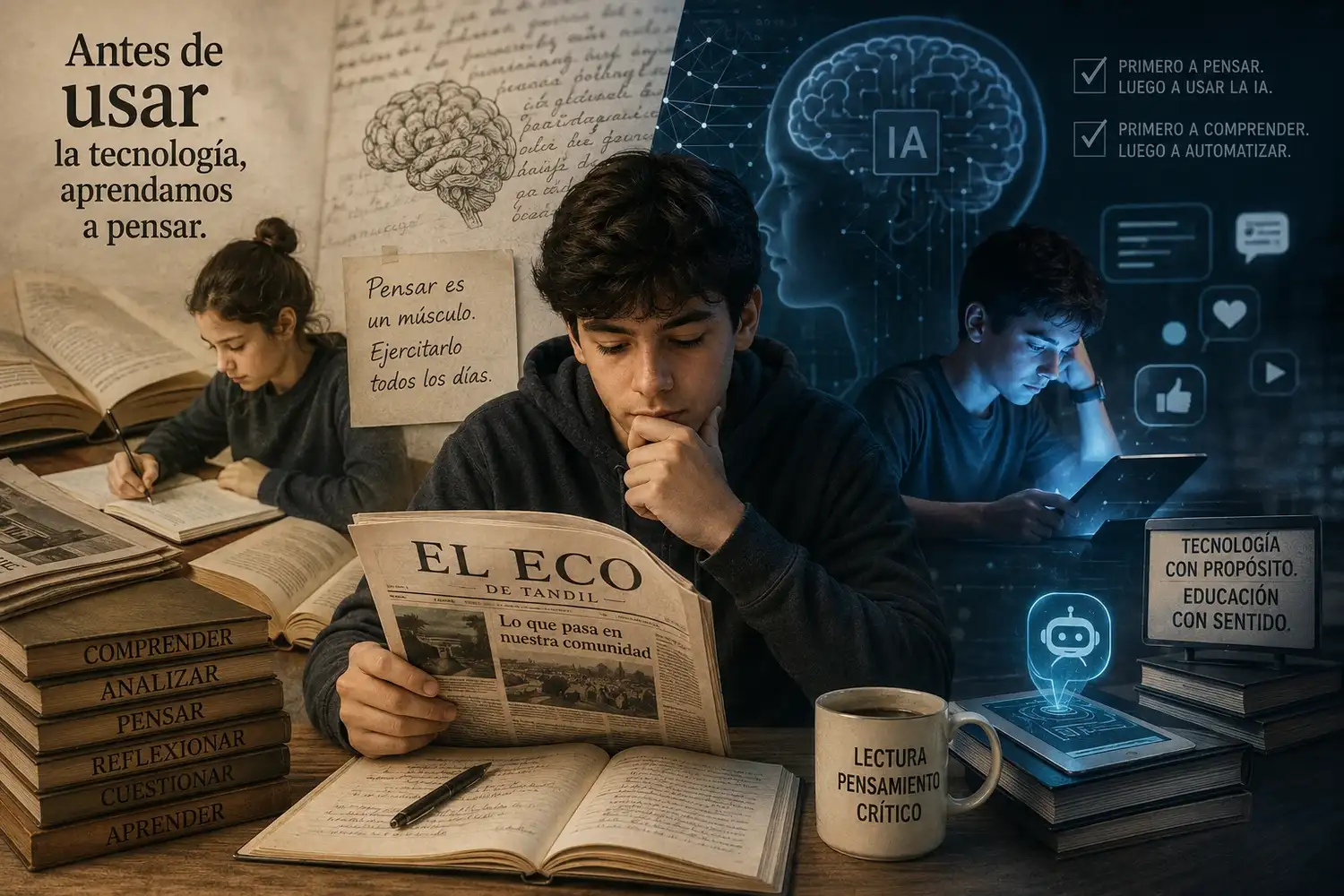 La reconstrucción de la inteligencia humana en la era de los algoritmos - (Imagen generada con IA)