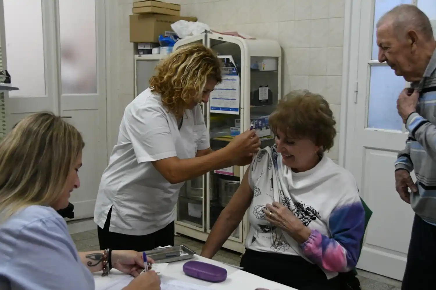 Se colocaron 800 dosis de vacuna antigripal.