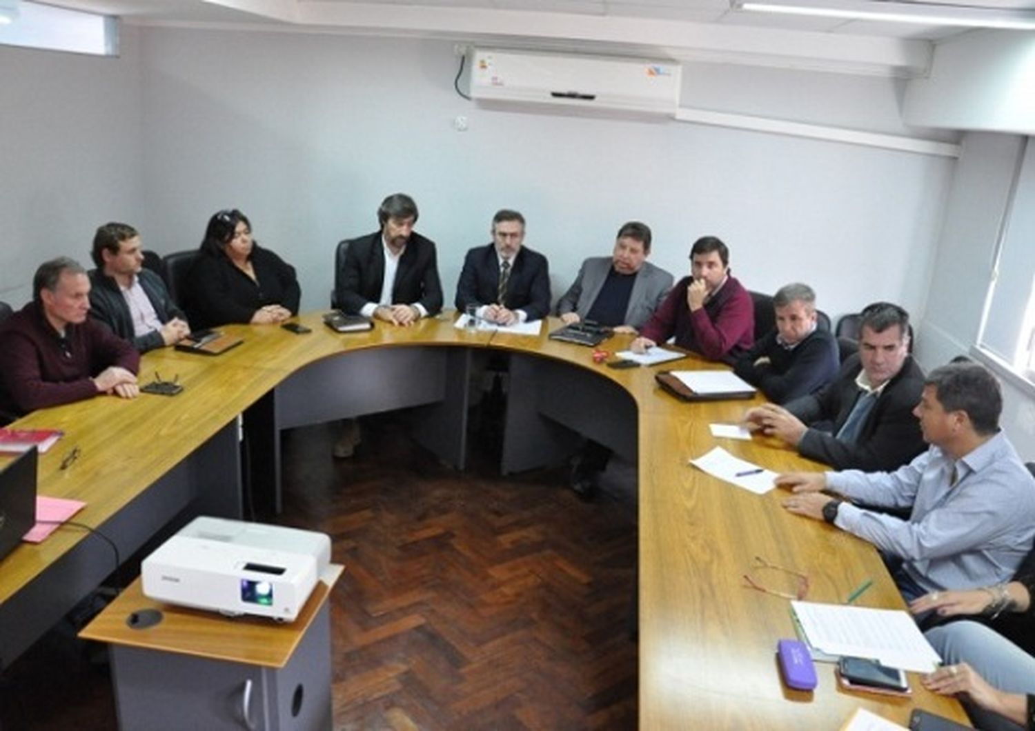 Senadores recibieron a "Yuyo" García por la Ley Micaela