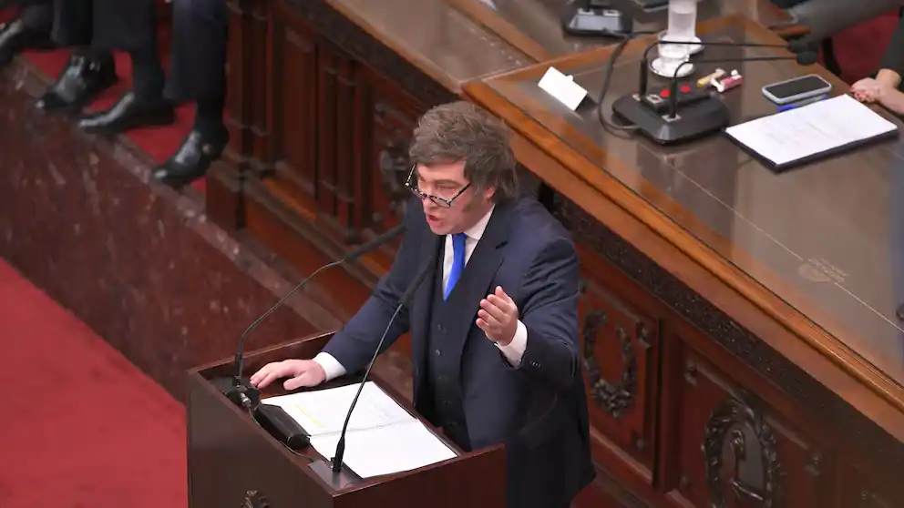 Milei ratificó en el Congreso su alianza con Estados Unidos y cargó contra el kirchnerismo