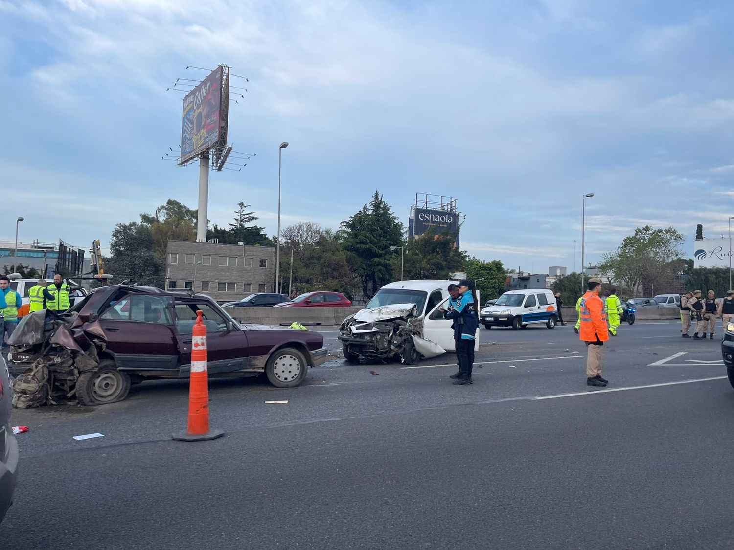 Choque y tragedia en Panamericana: un muerto, dos heridos y largas demoras a la altura de Olivos