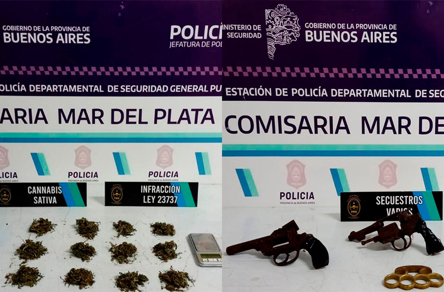 Hallan droga y varias armas en una vivienda: el robo de un Iphone fue la clave