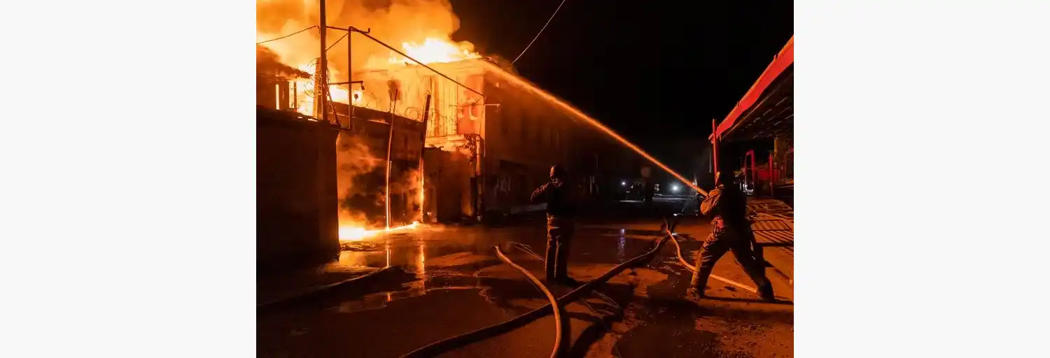 Un reciente ataque ruso sobre Ucrania