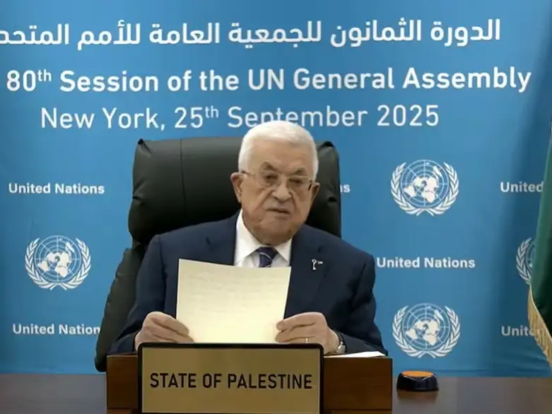 El líder palestino expuso virtualmente antela ONU.