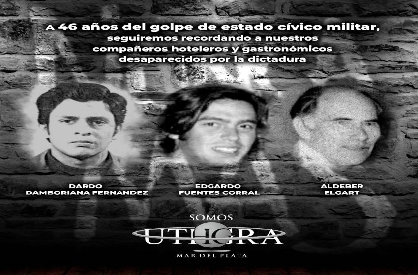 UTHGRA recuerda a trabajadores hoteleros y gastronómicos desaparecidos