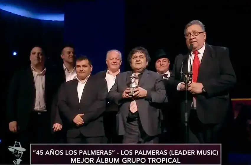 La gran noche de Los Palmeras en los premios Gardel
