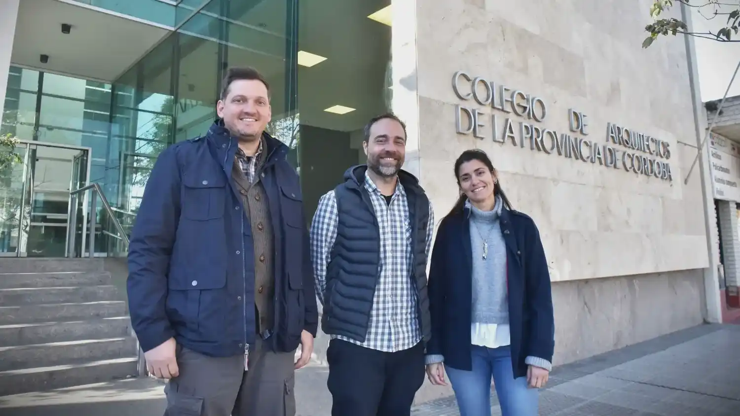 Franco Ronconi, Diego Pereyra y Daiana Garetto.