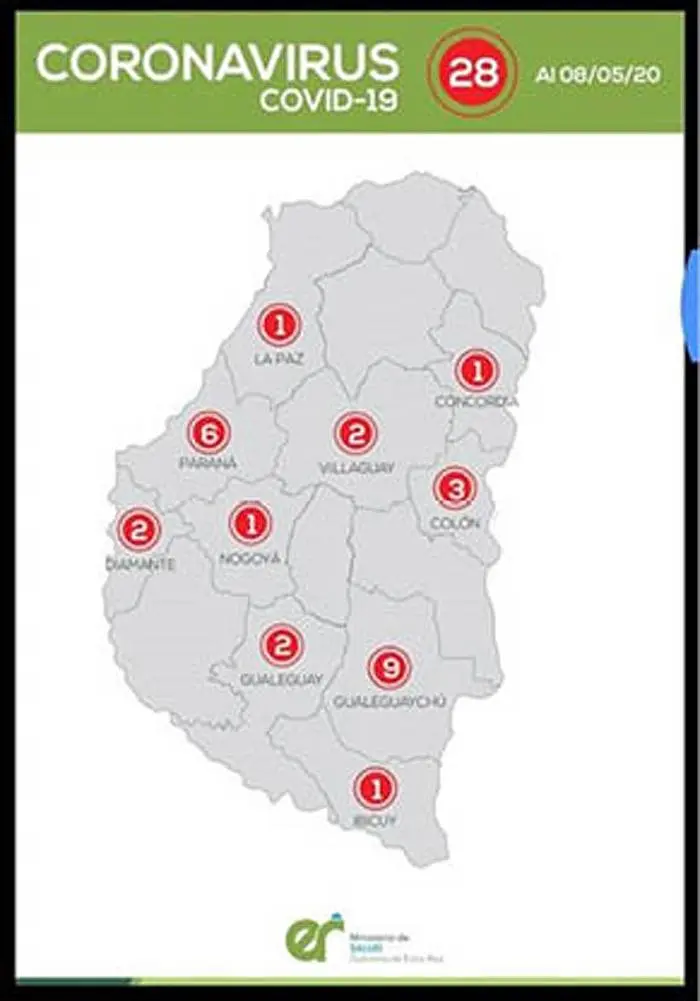 En el mapa  de Entre Ríos  no figura el  departamento  San  Salvador