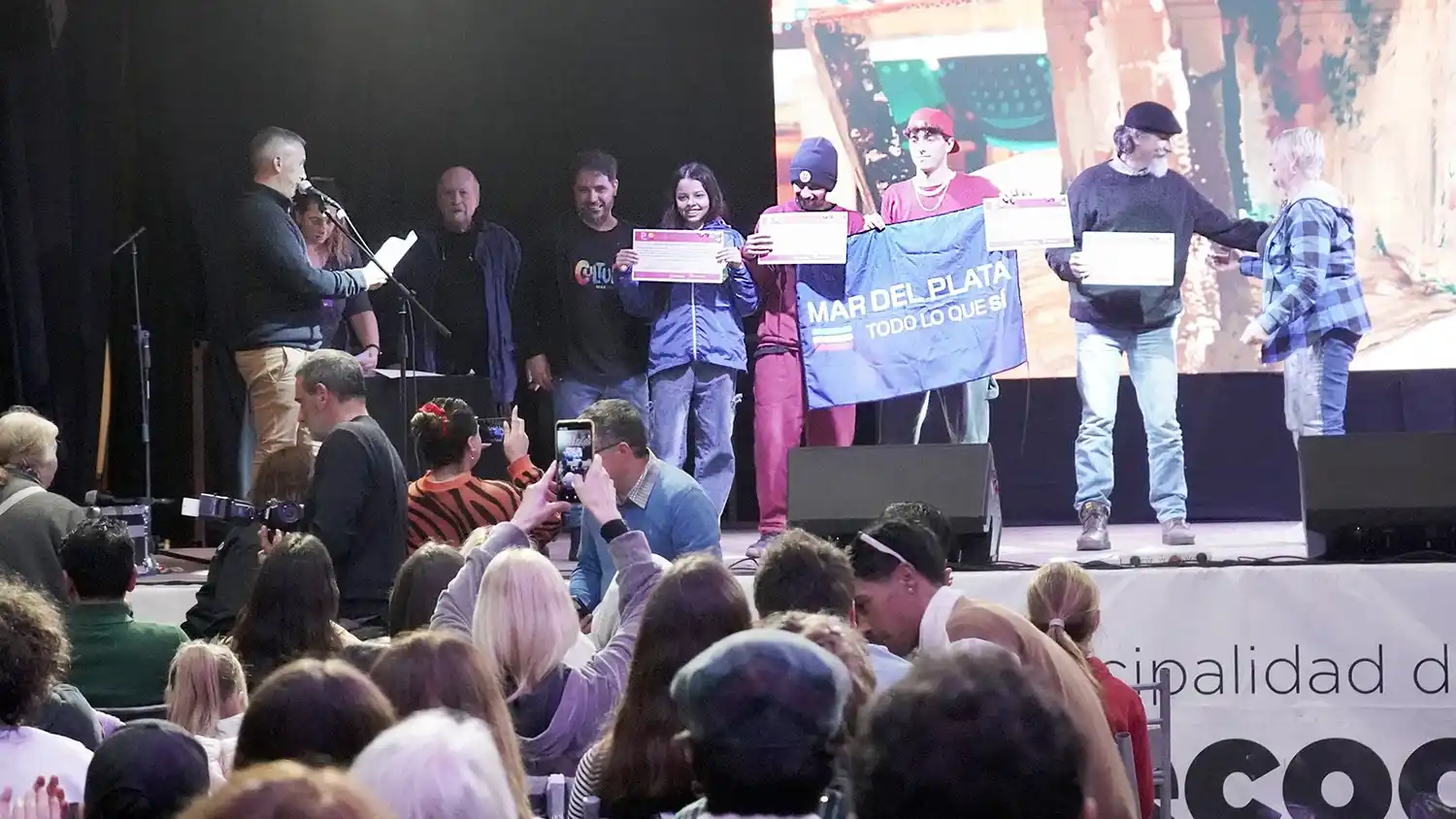 Acto multitudinario. Participantes de toda la región