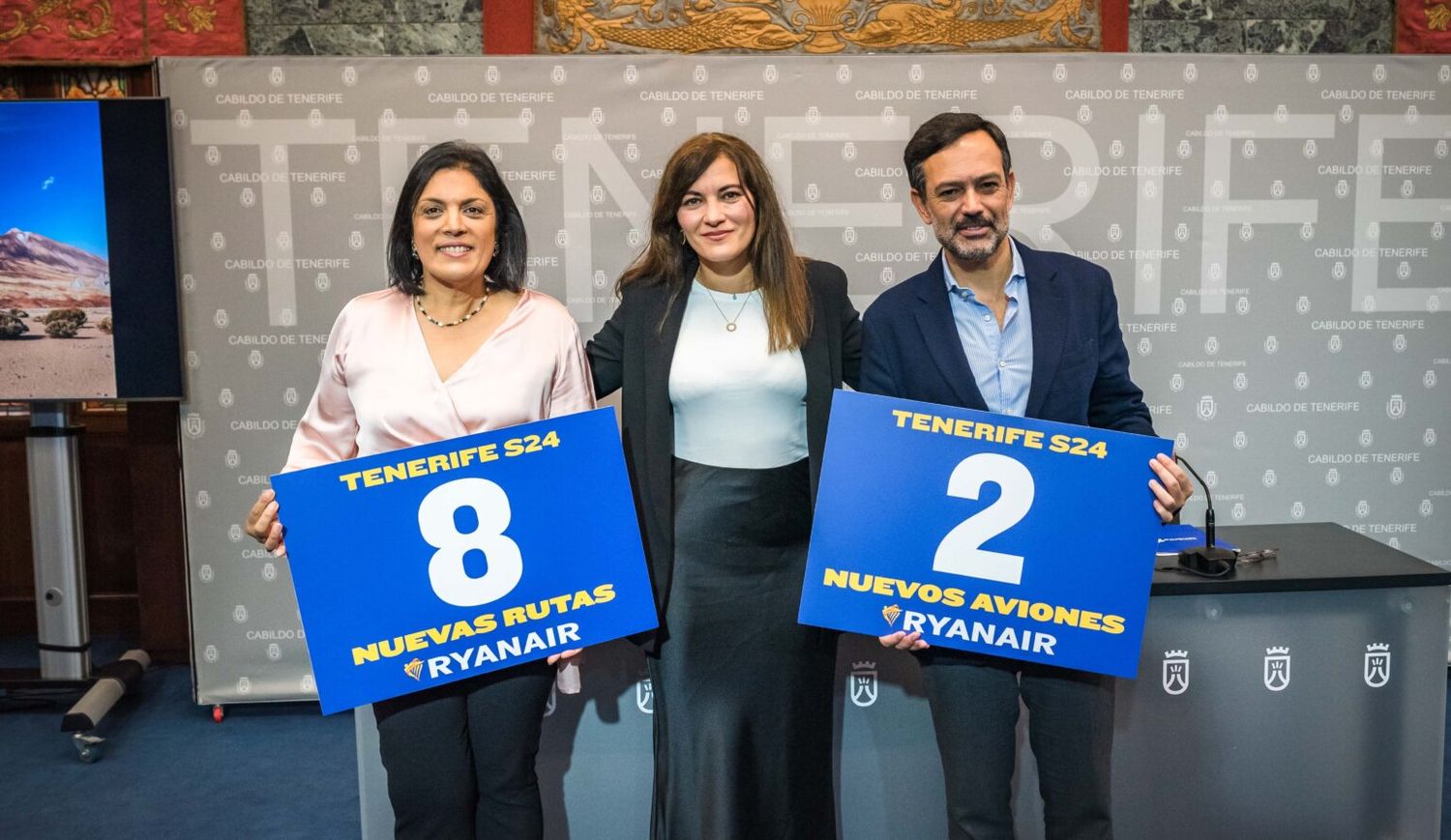 Ryanair presents its 2024 summer schedule for Tenerife