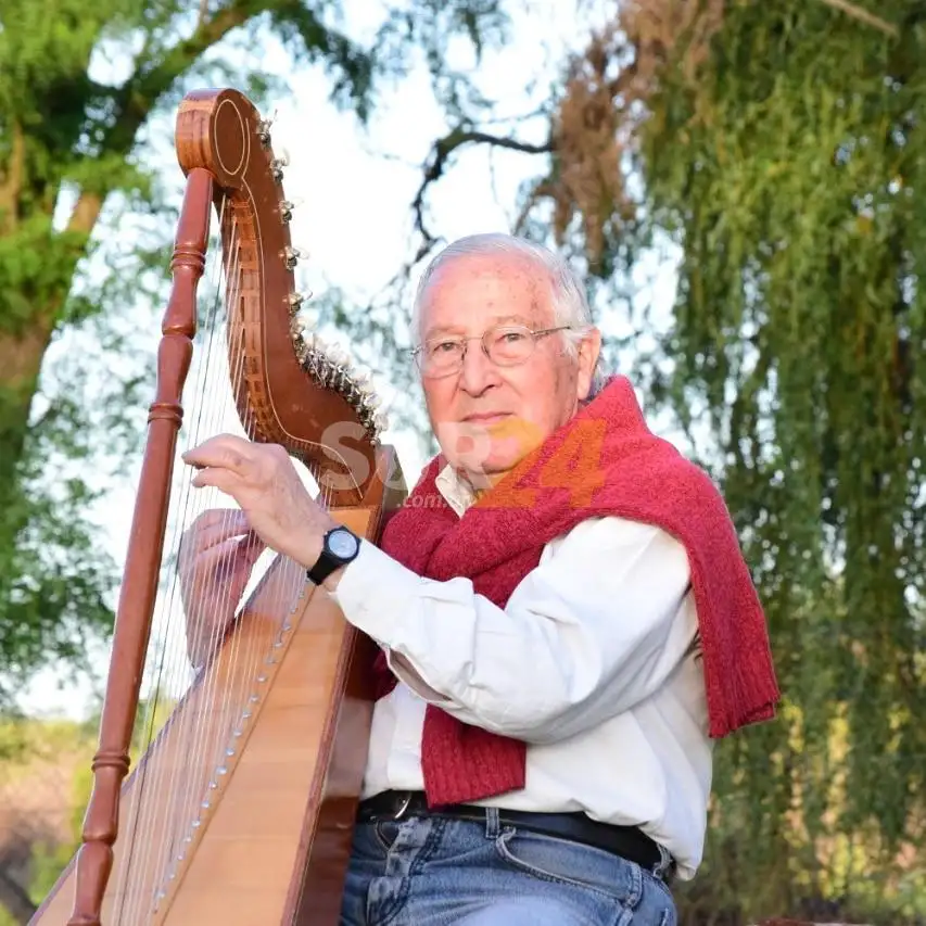 Lorenzo Paris, un virtuoso del arpa. Foto: Gentileza