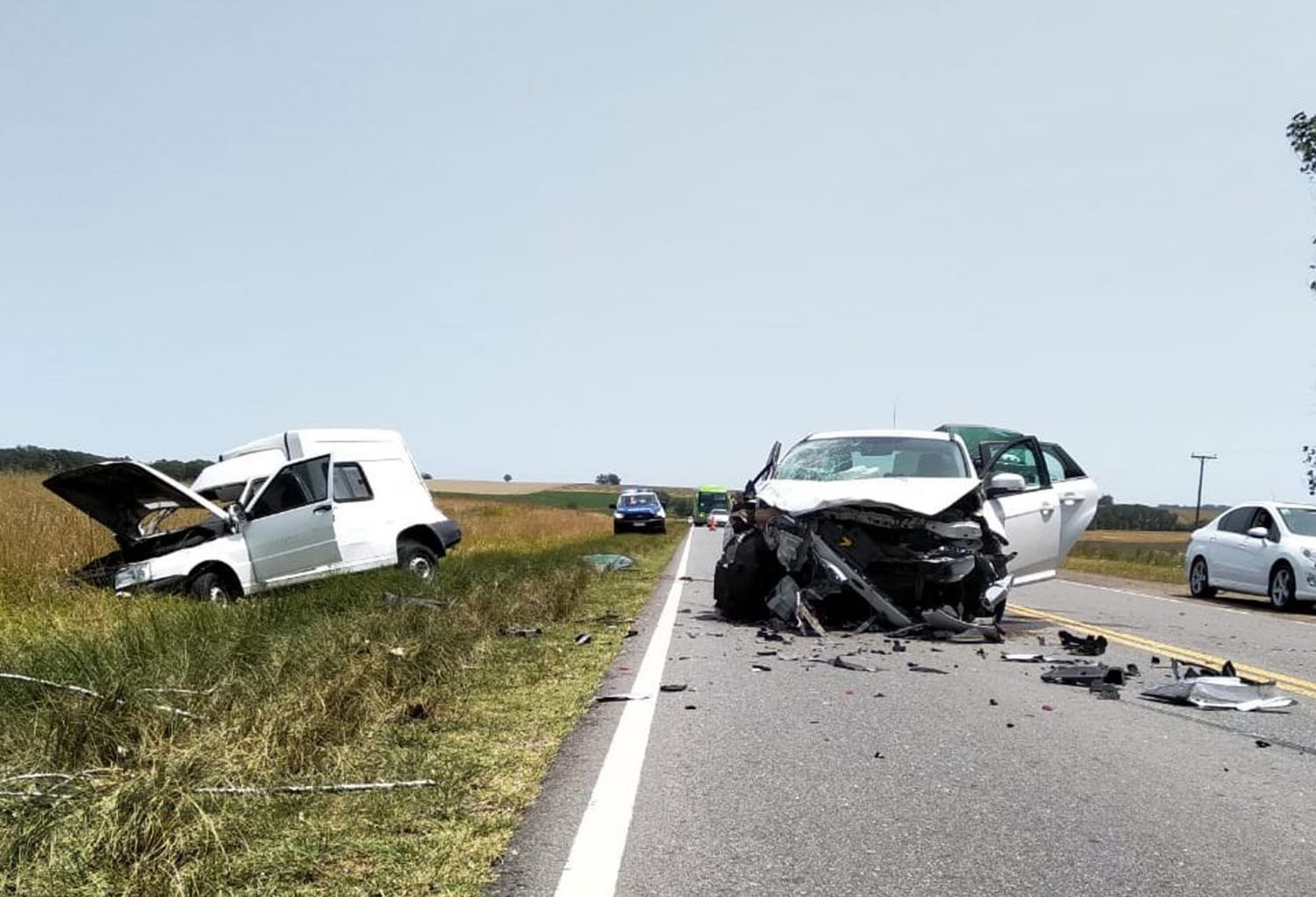 Fueron dados de alta los dos internados tras el accidente en la Ruta 74