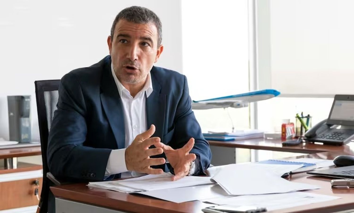 Fabián Lombardo, presidente de Aerolíneas Argentinas, criticó el paro.