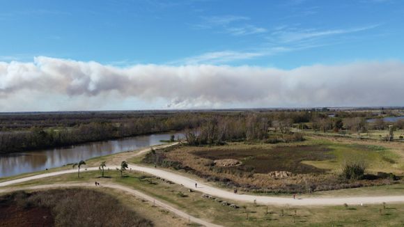 Incendio en islas: Manejo del Fuego dispuso un operativo ante los últimos focos registrados