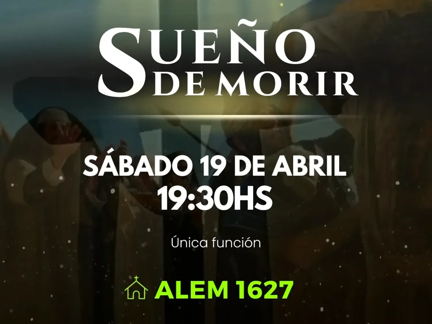 La iglesia Vida para Todos presentará la obra bíblica "Sueño de Morir"