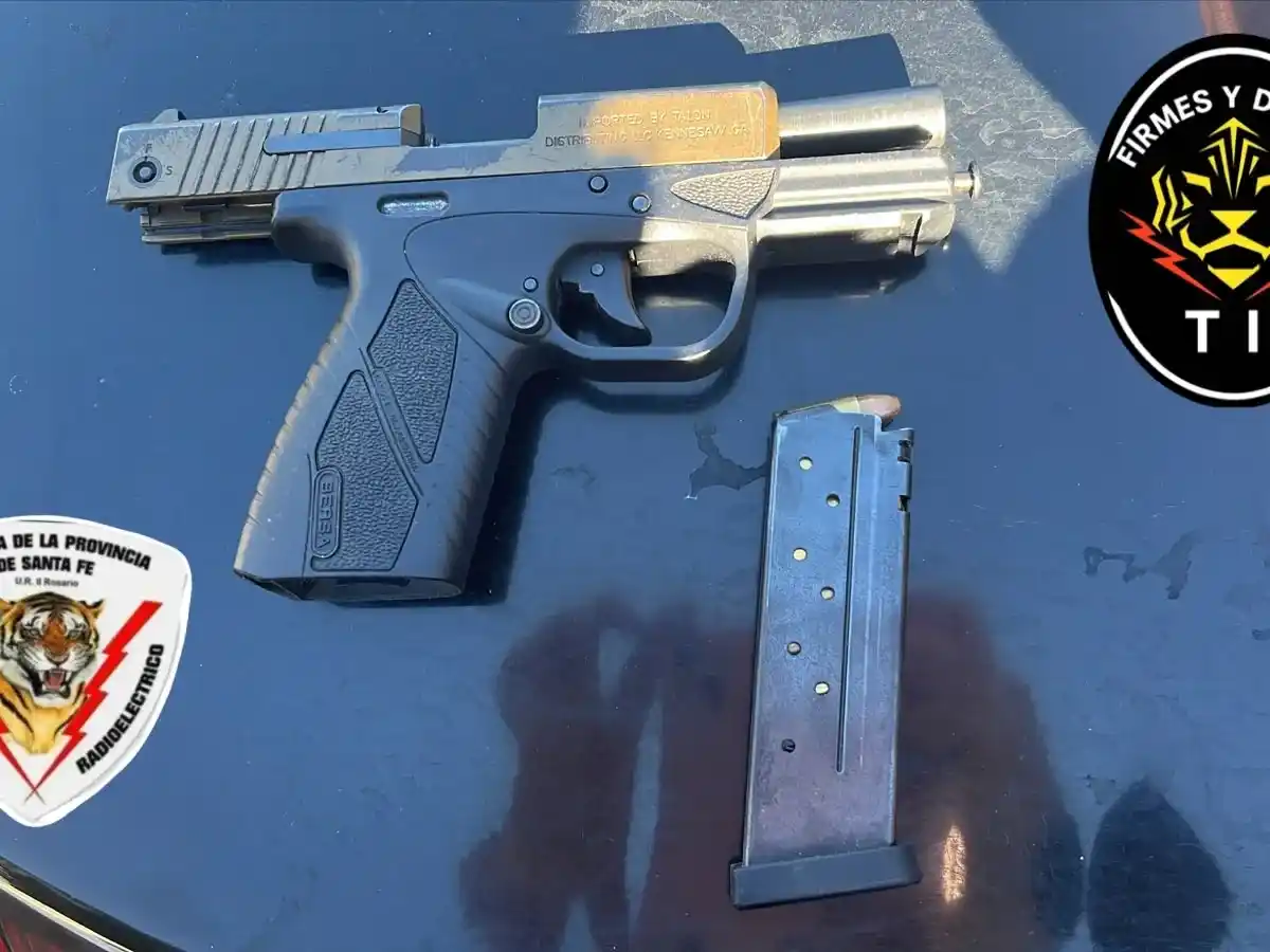 Una denuncia por un robo en San Lorenzo culminó con un detenido que portaba un arma de fuego en la zona oeste