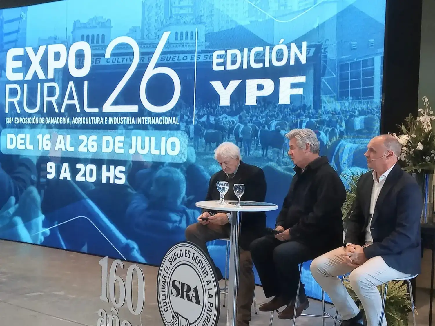 El presidente de La Rural encabezó la presentación de la Expo 26 Edición YPF.