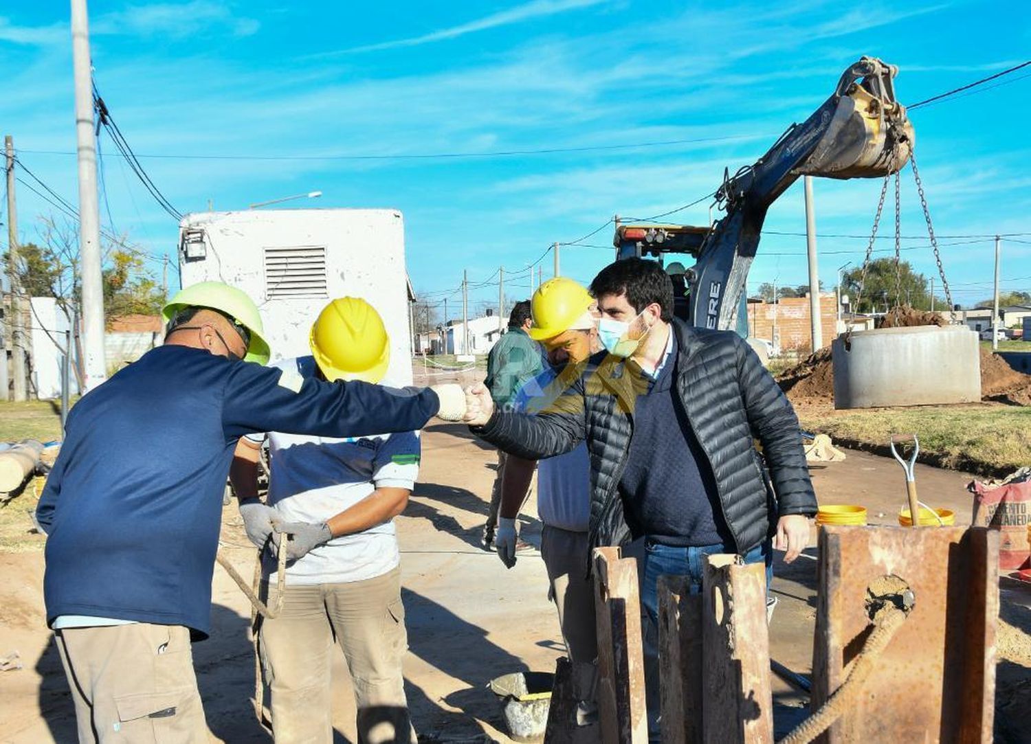 Municipalidad y la Cooperativa de Obras Sanitarias avanzan con nuevas obras de cloacas